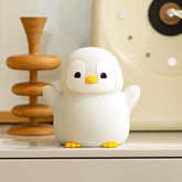 Squishy Penguin Silicone Night Light, Dimmable LED Nursery Lamp for Kids
