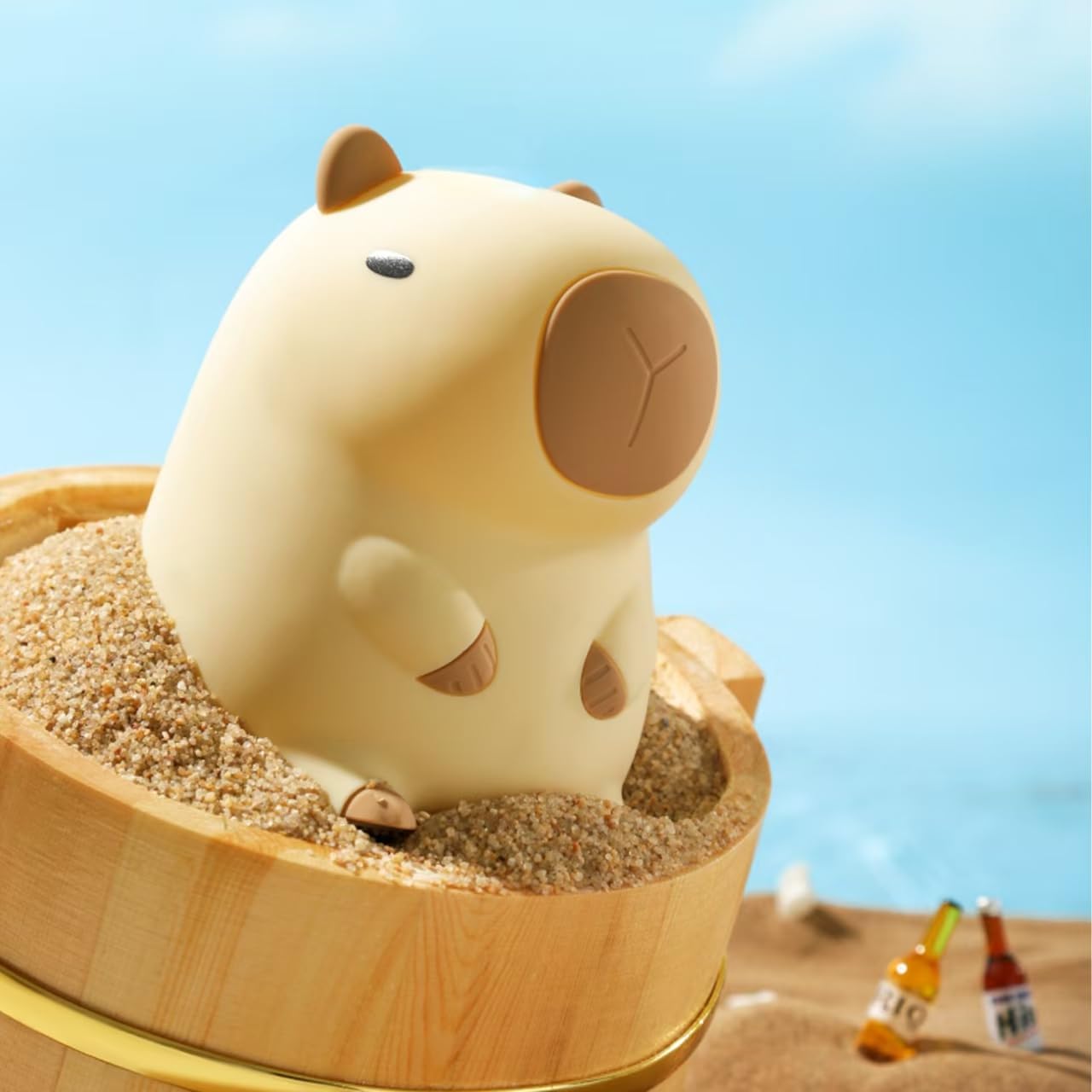 Cute Capybara Night Light, Food-Grade Silicone LED Squishy Animal Lamp with 2-Level Dimmable, Breastfeeding Nursery Nightlight for Room Decor, Funny Gift for Kids, Boys & Girls